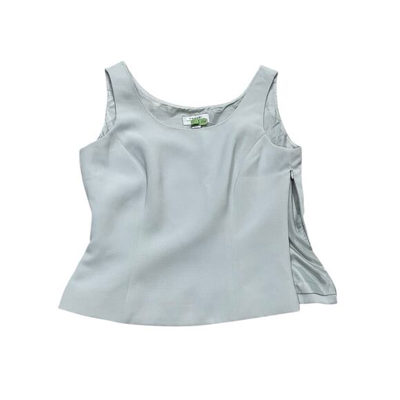 Tahari Arthur S. Levine Pant Suit 3 Piece Set Grayish Mint Green 2P 2 Petite EUC - Picture 12 of 16